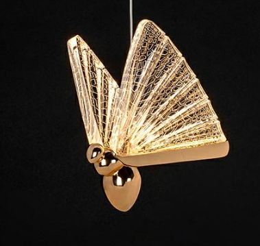 lampa wiszaca butterfky motyl złota
